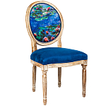 Стул из натурального бука с цветочным принтом Impressionism in Art варинант исполнения - 2 | Loft Concept в Ульяновске