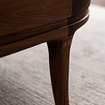 Кофейный стол овальный из дерева с 2-мя ящиками Coffee Walnut Table варинант исполнения - 10 | Loft Concept в Ульяновске