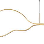 Подвесной светильник волнообразный изогнутый на двух тросах 103 см Spiral Lighting варинант исполнения - 2 | Loft Concept в Ульяновске