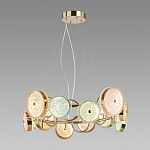 Люстра с плафонами из разноцветного стекла Glass Peonies варинант исполнения - 3 | Loft Concept в Ульяновске