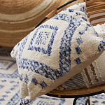 Чехол на подушку с узором в этно-стиле Blue Ikat варинант исполнения - 6 | Loft Concept в Ульяновске