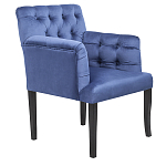 Кресло Addison Chic Armchair deep blue velour варинант исполнения - 1 | Loft Concept в Ульяновске