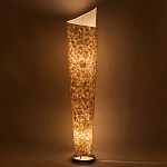 Торшер из перламутра на металлическом каркасе Indonesian Lamps варинант исполнения - 4 | Loft Concept в Ульяновске