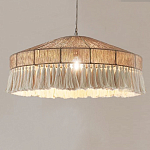 Люстра круглая плетеная с кисточками Dome Sun Glow варинант исполнения - 3 | Loft Concept в Ульяновске