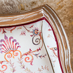 Трехместный диван из массива бука бежевый с растительным орнаментом Raffael Renaissance Beige Sofa варинант исполнения - 3 | Loft Concept в Ульяновске