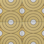 Дизайнерская плитка с узором Диски варинант исполнения - 1 | Loft Concept в Ульяновске