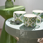 Приставной стол из керамики Manufacto Gray-green варинант исполнения - 7 | Loft Concept в Ульяновске