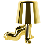 Настольная лампа фигурная цвета золото с гладким абажуром Высота 17 см Sophia варинант исполнения - 4 | Loft Concept в Ульяновске