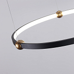 Люстра подвесная светодиодная черный металл Ring Horizontal варинант исполнения - 10 | Loft Concept в Ульяновске