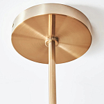 Люстра линейная с 2-мя белыми плиссированными тканевыми абажурами Combination варинант исполнения - 1 | Loft Concept в Ульяновске