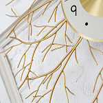 Часы настенные из металла золотые с белым циферблатом Current Time варинант исполнения - 3 | Loft Concept в Ульяновске