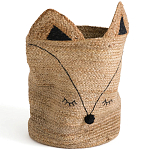 Плетеная корзина для детской в виде лисы Foxy Wicker Basket варинант исполнения - 4 | Loft Concept в Ульяновске