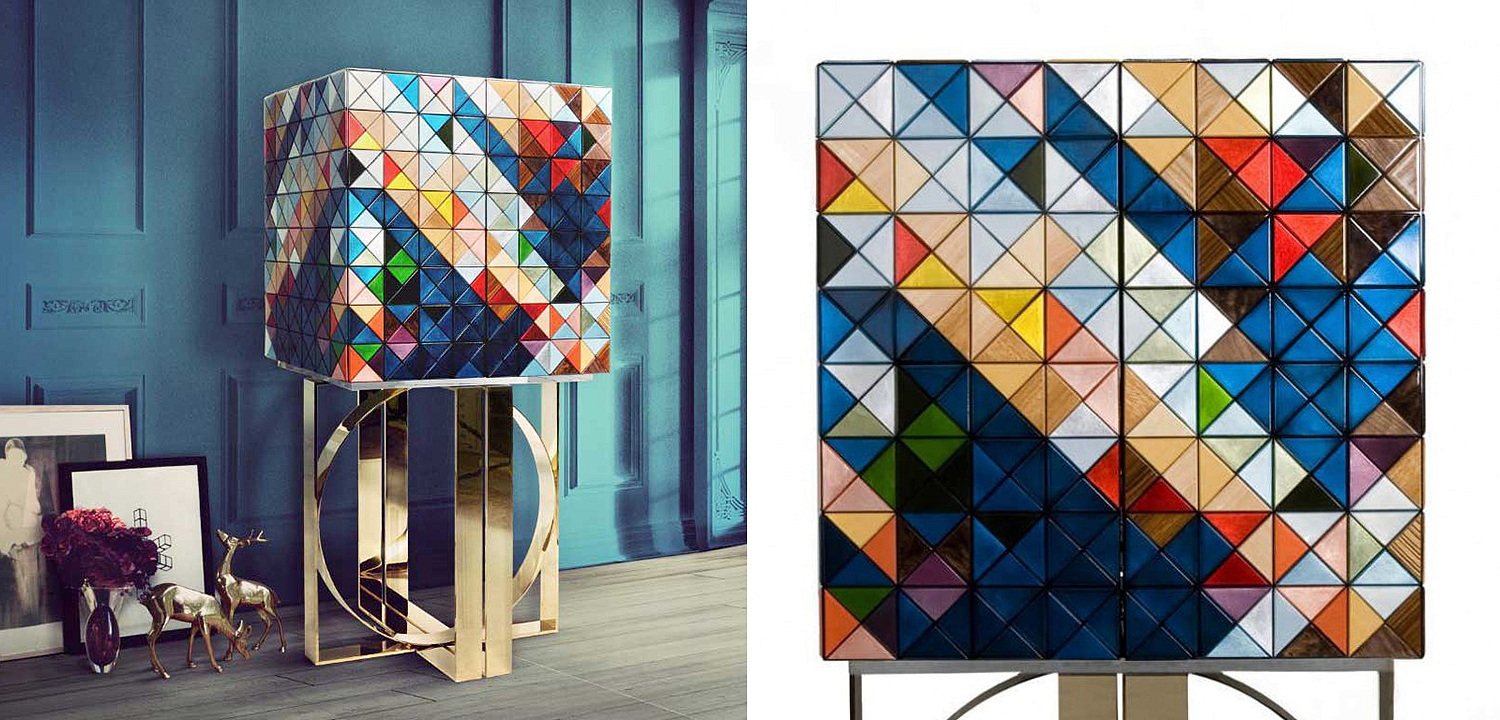 Шкаф Pixel Cabinet with MulticoloredBoca do Lobo Шкаф Pixel Cabinet with MulticoloredBoca do Lobo - Loft-Concept в Ульяновске