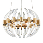 Люстра круглая с прозрачными элементами в форме полумесяца Crystal Crescent варинант исполнения - 2 | Loft Concept в Ульяновске