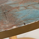 Стол обеденный круглый на золотистом основании Status Model варинант исполнения - 2 | Loft Concept в Ульяновске