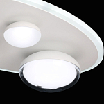 Потолочный светильник овальной формы белого цвета с 4-мя лампами Lunar Pebbles варинант исполнения - 8 | Loft Concept в Ульяновске