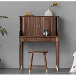 Табурет деревянный на золотистых ножках Moon Walnut Furniture варинант исполнения - 2 | Loft Concept в Ульяновске