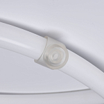 Люстра белого цвета с тремя изогнутыми светодиоидными плафонами Luke Lampco Tracer Lamp варинант исполнения - 6 | Loft Concept в Ульяновске