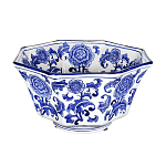 Чаша белая с синим цветочным узором Chino Dishes варинант исполнения - 1 | Loft Concept в Ульяновске