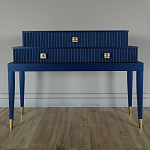 Премиальная Консоль с тремя ящиками Elsa Dreams Blue варинант исполнения - 3 | Loft Concept в Ульяновске