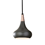  Подвесной светильник с каплевидным плафоном темного цвета Feiss варинант исполнения - 1 | Loft Concept в Ульяновске