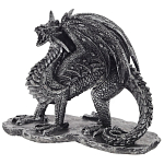 Декоративная статуэтка Дракон Dragon Black Silver Statuette варинант исполнения - 1 | Loft Concept в Ульяновске