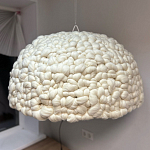 Вязаный подвесной светильник из шерсти Dome Wool Lamp  варинант исполнения - 2 | Loft Concept в Ульяновске