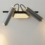 Бра с двумя цилиндрическими плафонами на магнитном креплении Bronze Concert варинант исполнения - 2 | Loft Concept в Ульяновске