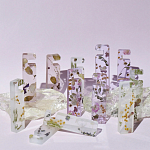 Подставка для телефона из эпоксидной смолы с цветами розовая Epoxy Flowers Phone Stand Pink варинант исполнения - 5 | Loft Concept в Ульяновске