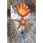 Дизайнерский ковер в виде звезды Poltronova Tappeto Stella Grey Navy Blue Rug варинант исполнения - 3 | Loft Concept в Ульяновске