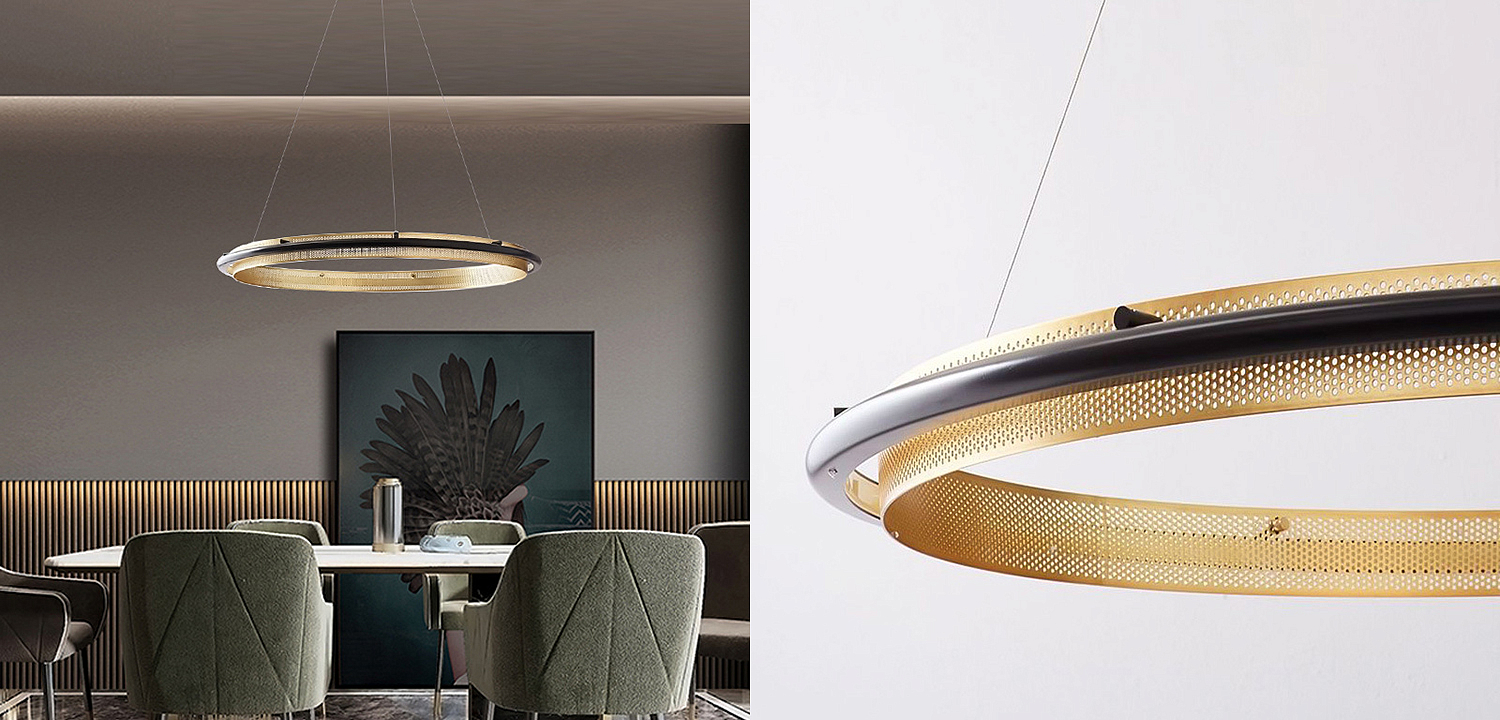 Люстра Gold ring horizontal pendant Люстра Gold ring horizontal pendant - Loft-Concept в Ульяновске