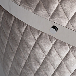 Стул серый велюровый со стеганной спинкой Focus on Convenience варинант исполнения - 3 | Loft Concept в Ульяновске