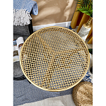 Столик приставной золотистый с орнаментом на столешнице Tanzania варинант исполнения - 8 | Loft Concept в Ульяновске