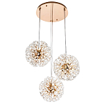 Подвесной светильник с 3-мя плафонами Crystal Dandelions Hanging Lamp варинант исполнения - 2 | Loft Concept в Ульяновске