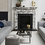 Комплект столиков с квадратными столешницами черные Black Table Combination варинант исполнения - 2 | Loft Concept в Ульяновске