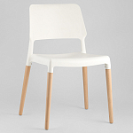 Пластиковый стул на ножках из массива бука Ferret White 4 шт варинант исполнения - 2 | Loft Concept в Ульяновске