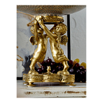 Чаша фарфоровая на двух бронзовых ангелах Eden Garden варинант исполнения - 5 | Loft Concept в Ульяновске