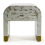 Тумбочка прикроватная Amo Bone Inlay Bedside Almond варинант исполнения - 1 | Loft Concept в Ульяновске