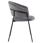 Стул в велюре серого цвета Horizon варинант исполнения - 3 | Loft Concept в Ульяновске