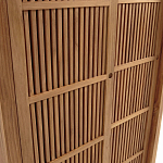 Шкаф из массива тика Okino Wood Cabinet варинант исполнения - 6 | Loft Concept в Ульяновске