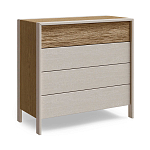 Комод 4 ящика с подсветкой на рельефном фасаде Warm Industrial варинант исполнения - 6 | Loft Concept в Ульяновске