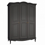 Шкаф черный из массива бука в стиле прованс Black Provence варинант исполнения - 2 | Loft Concept в Ульяновске