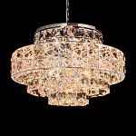 Люстра хрустальная в неоклассическом стиле на серебристом каркасе Majesty варинант исполнения - 2 | Loft Concept в Ульяновске