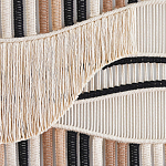 Художественный Гобелен из нитей Макраме Dunes Wall Art варинант исполнения - 2 | Loft Concept в Ульяновске