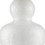 Настольная лампа фарфоровая с плиссированным конусовидным абажуром White Glaze варинант исполнения - 1 | Loft Concept в Ульяновске