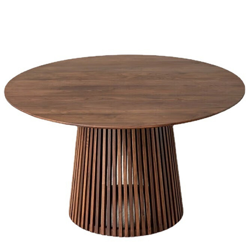Стол обеденный круглый Walnut Dining Table Орех Стол обеденный круглый Walnut Dining Table Орех в Ульяновске | Loft Concept