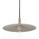 Подвесной светильник круглый в сочетании дерева и металла Space варинант исполнения - 3 | Loft Concept в Ульяновске