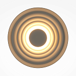 Бра круглое Soft Halo бежевый варинант исполнения - 2 | Loft Concept в Ульяновске