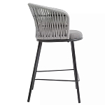 Стул барный с декоративным плетением на спинке и подлокотниках Chair Weave варинант исполнения - 1 | Loft Concept в Ульяновске