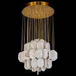 Люстра с овальными подвесками из натурального камня Spatial Composition варинант исполнения - 3 | Loft Concept в Ульяновске